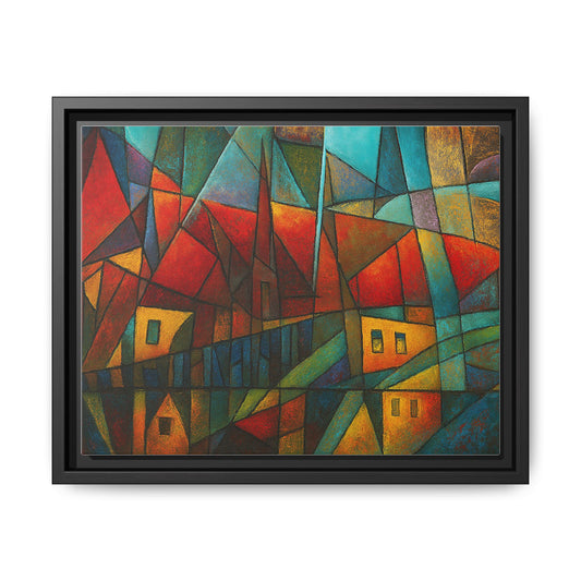 Colorful Abstract Framed Canvas Art