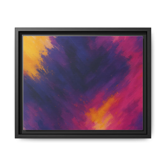 Vibrant Framed Canvas Art, Bohemian Wall Decor, Abstract Home Art, Colorful Modern Canvas, Gift for Art Lovers