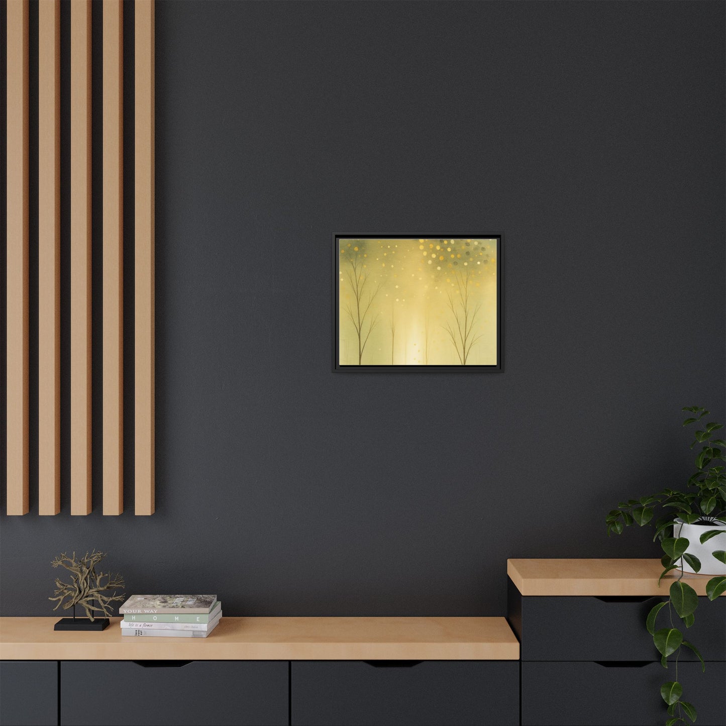 Abstract Framed Canvas Art, Modern Home Decor