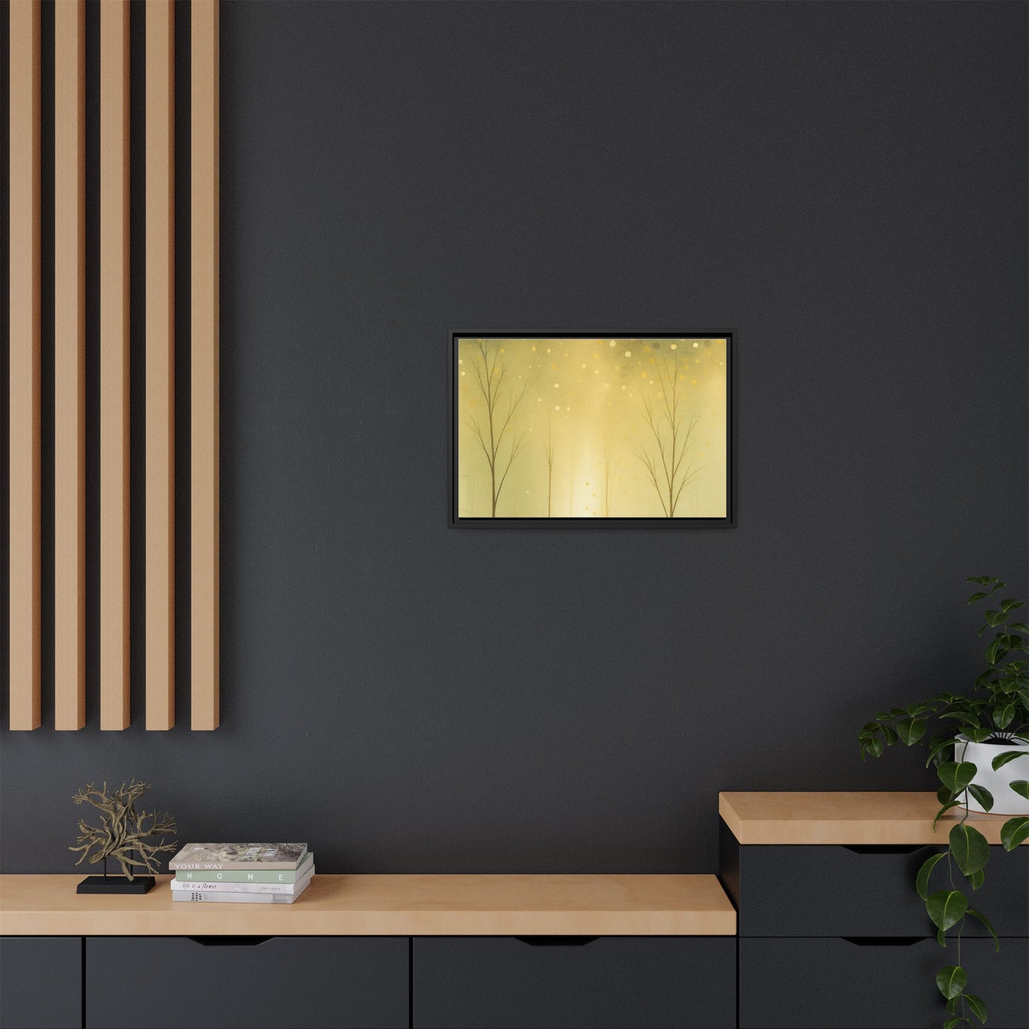 Abstract Framed Canvas Art, Modern Home Decor