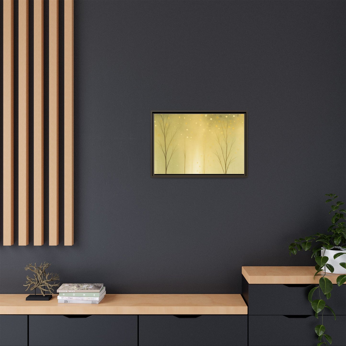 Abstract Framed Canvas Art, Modern Home Decor