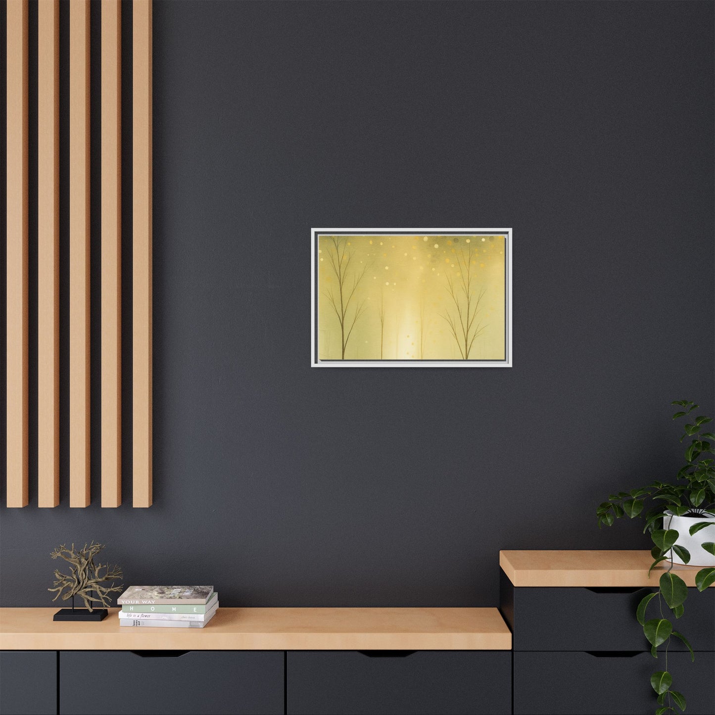 Abstract Framed Canvas Art, Modern Home Decor