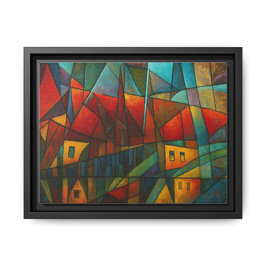 Colorful Abstract Framed Canvas Art